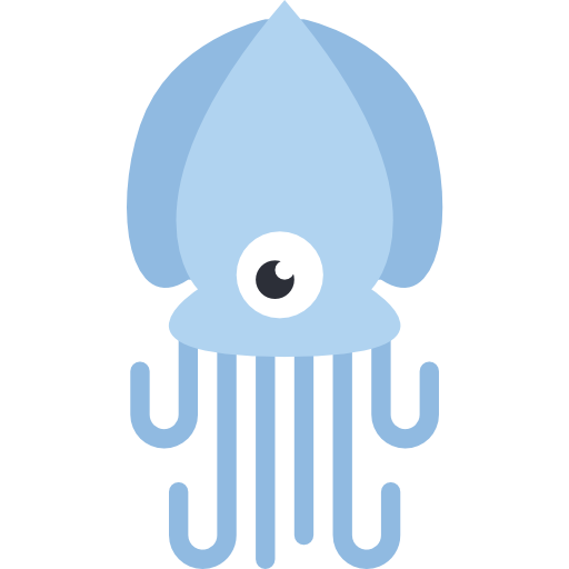 Squid Basic Miscellany Flat icon