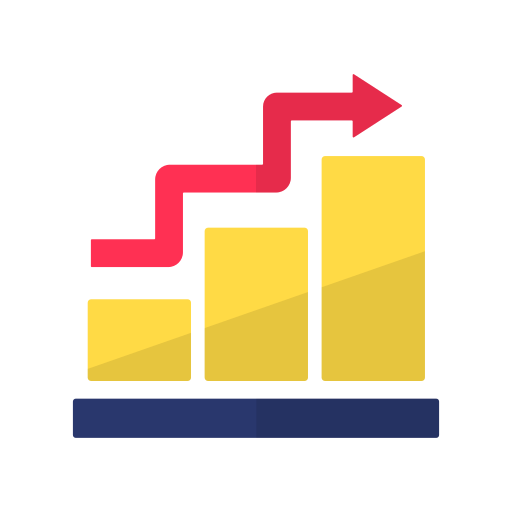 gráfico de barras grátis ícone gráfico de barras grátis ícone