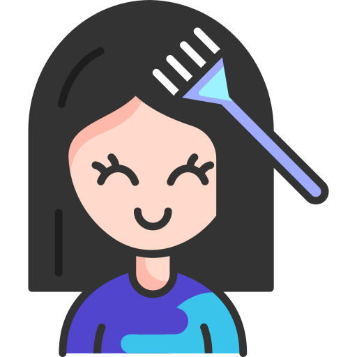 tinte para el cabello icono gratis