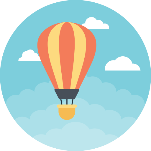 globo aerostático icono gratis