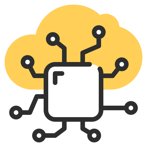 computación en la nube icono gratis