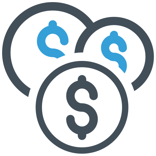 monedas icono gratis