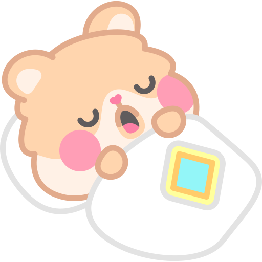 Sleeping free sticker