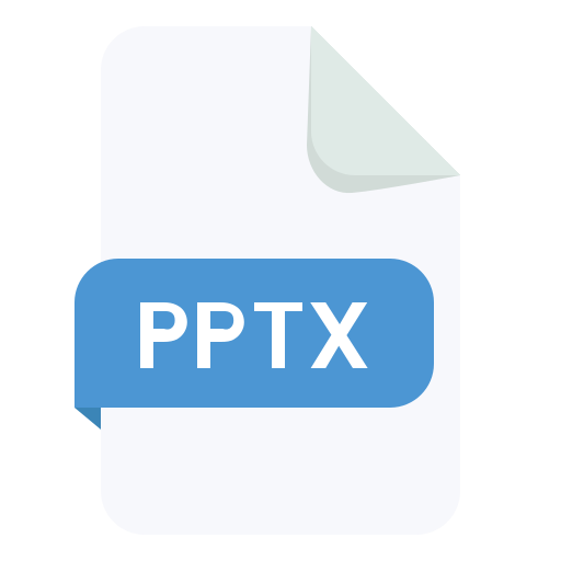 extensión pptx icono gratis