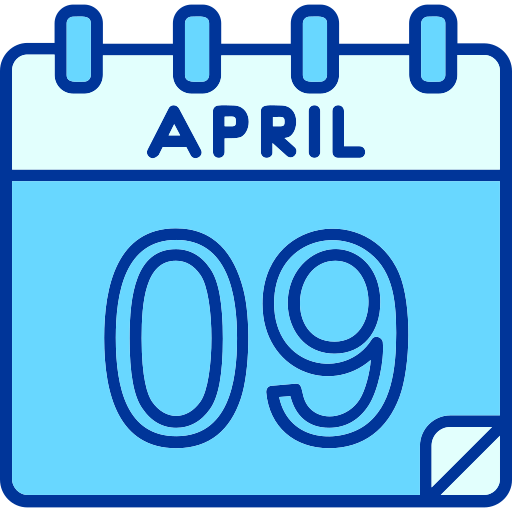 April - Free time and date icons
