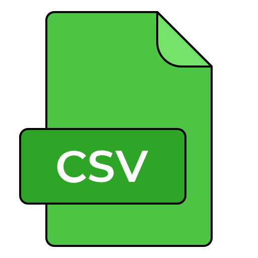 documento .csv icono gratis