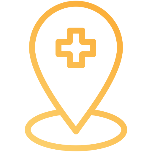 standort des krankenhauses kostenlos Icon