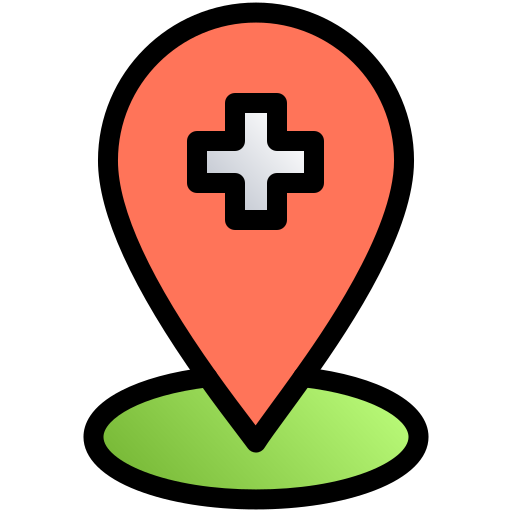 standort des krankenhauses kostenlos Icon
