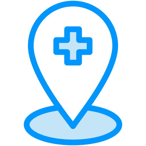 standort des krankenhauses kostenlos Icon standort des krankenhauses kostenlos Icon