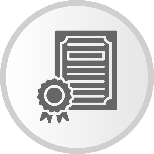 certificado icono gratis