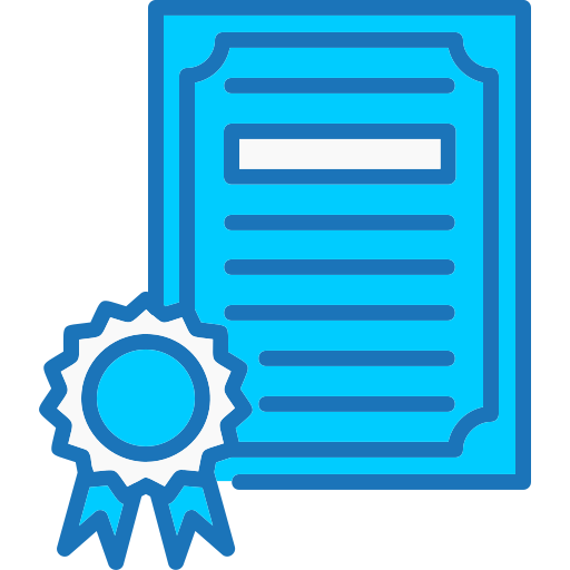 certificado icono gratis