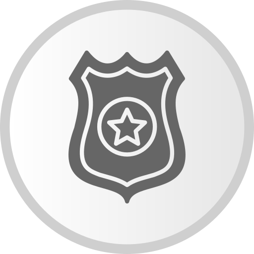 plaque de policier Icône gratuit