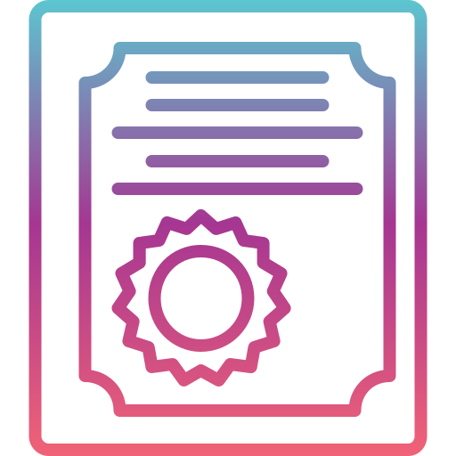 certificado icono gratis