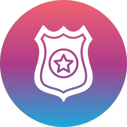 plaque de policier Icône gratuit