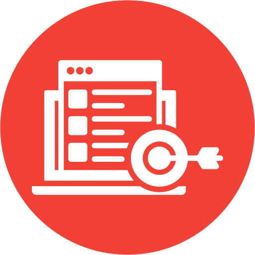 mercado objetivo icono gratis