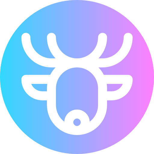 Deer Super Basic Rounded Circular icon