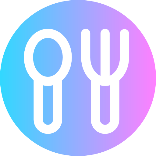 Cutlery Super Basic Rounded Circular icon