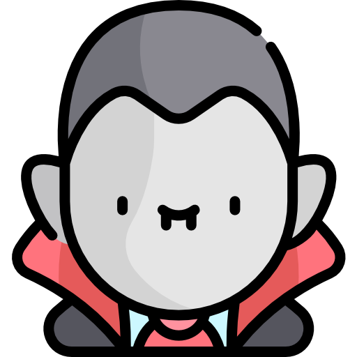 Dracula Kawaii Lineal color icon