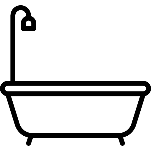 Bath Detailed Straight Lineal icon