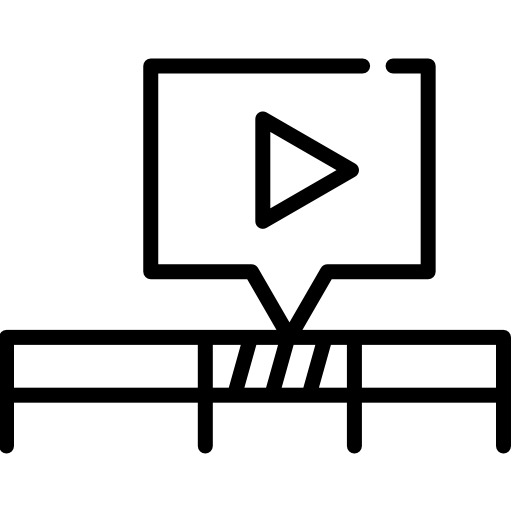 edición de video icono gratis