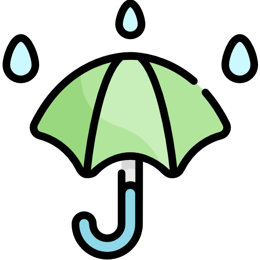 Umbrella Kawaii Lineal color icon