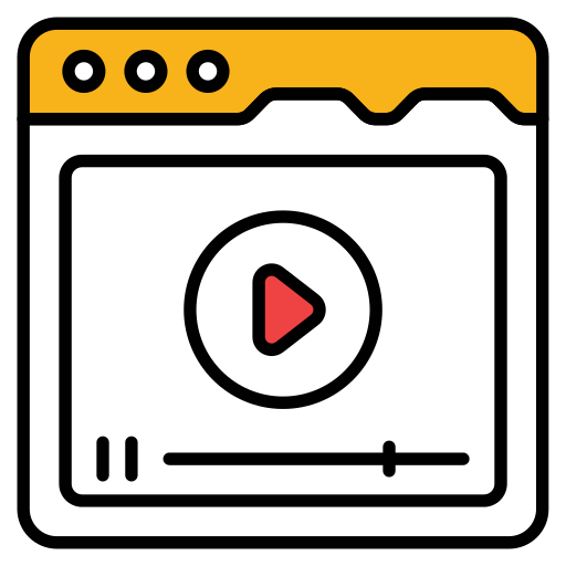 vídeo en línea icono gratis