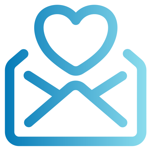 correo de amor icono gratis