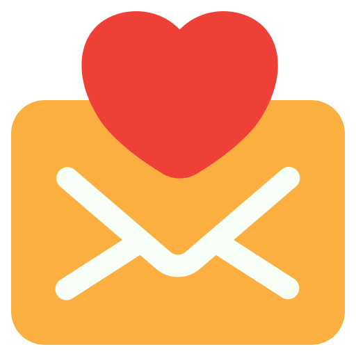 correo de amor icono gratis