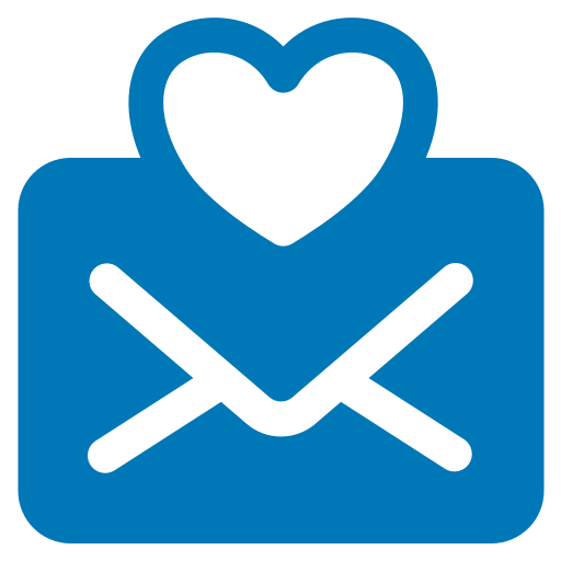 correo de amor icono gratis