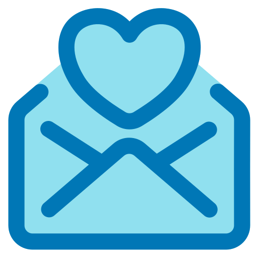 correo de amor icono gratis