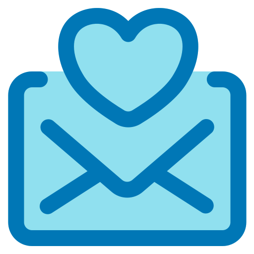 correo de amor icono gratis