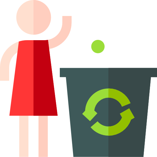 tacho de reciclaje icono gratis