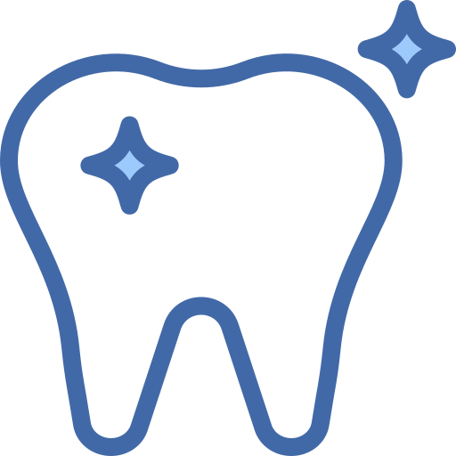 blanqueamiento dental icono gratis