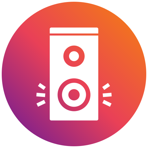 Speaker box free icon Speaker box free icon