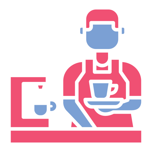 barista grátis ícone