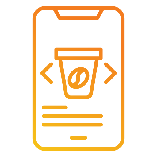 aplicación de café icono gratis