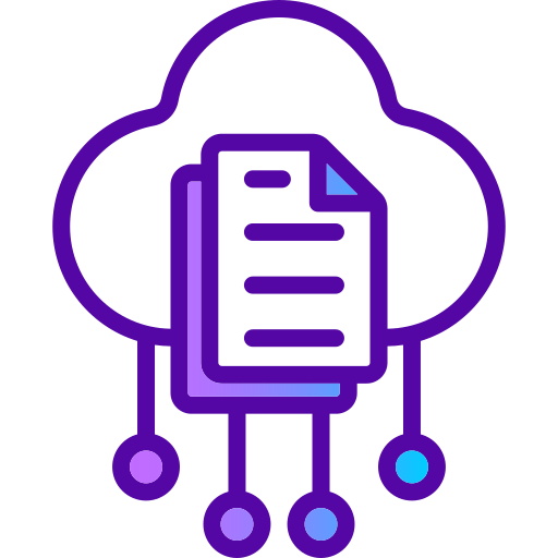 datos en la nube icono gratis