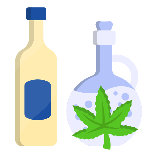 aceite de cannabis icono gratis