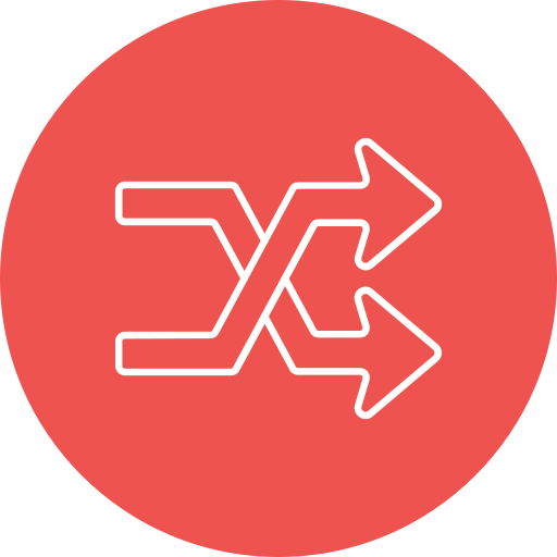 Shuffle free icon