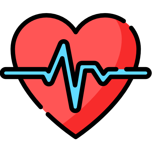 Heartbeat / Heart Beat Pulse Flat Icon For Medical Apps And Websites.  Royalty Free SVG, Cliparts, Vectors, and Stock Illustration. Image 99334300.