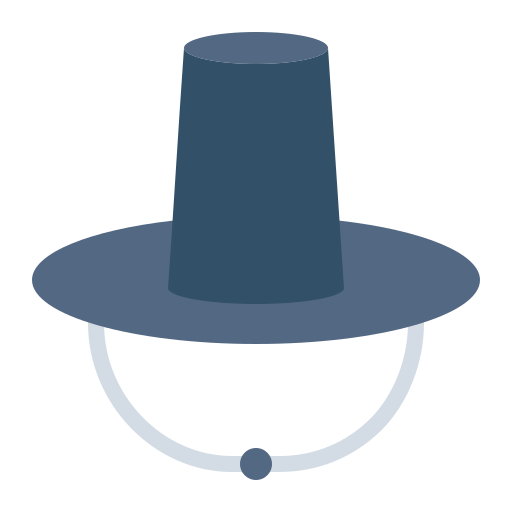 sombrero coreano icono gratis