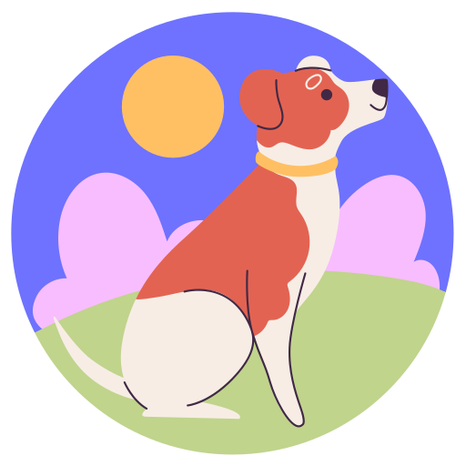 Dog free sticker