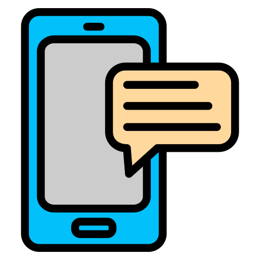 Mobile chat free icon Mobile chat free icon
