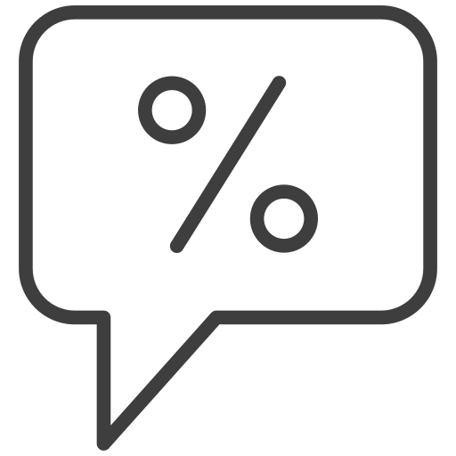 rabais Icône gratuit