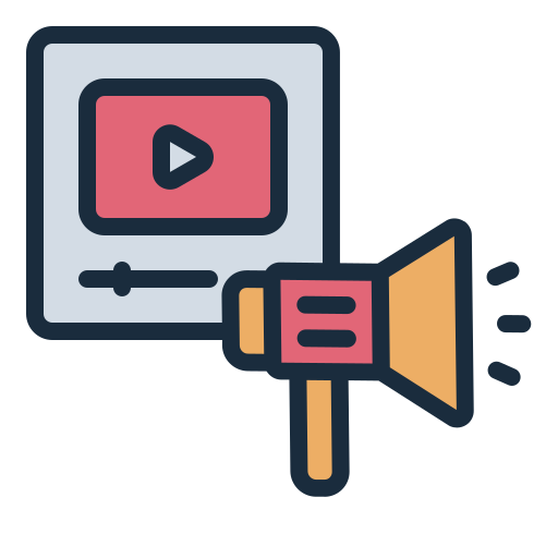 vídeo marketing icono gratis