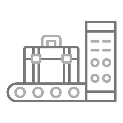 escaneo de equipaje icono gratis