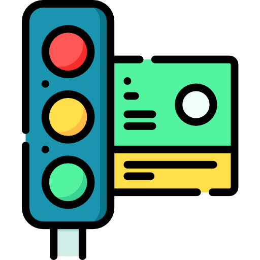 green traffic light icon