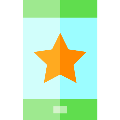 Star Basic Straight Flat icon