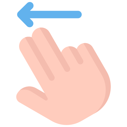 deslizar a la izquierda icono gratis