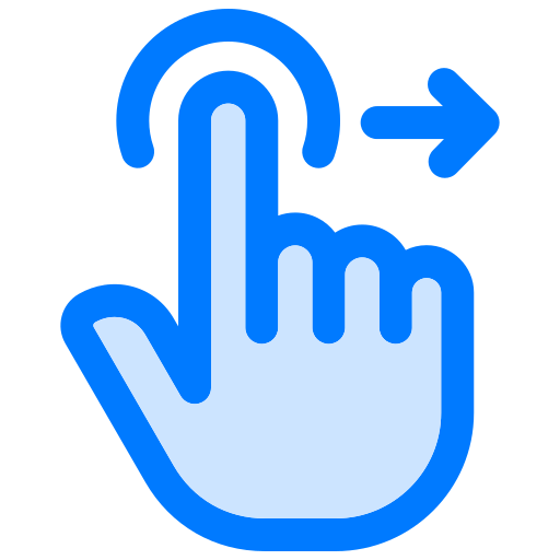 Swipe right - Free hands and gestures icons